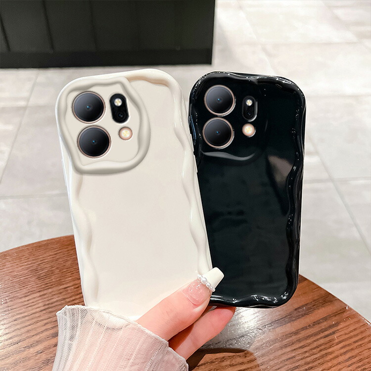 OPPO Find X9 ウェーブ 波型 なみなみ ケース Pro カバー クリア 透明