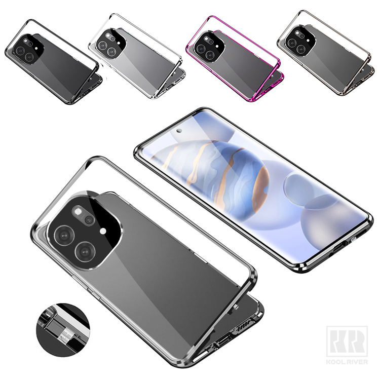 OPPO Find X9 �P�[�X �A���~ �o���p�[ X9 Pro �J�o�[ �O�㋭���K���X ���������� �A���~�o���p�[ ���b�N�t�� �J�����ی� ���� �}�O�l�b�g�Œ� �S�ʕی�