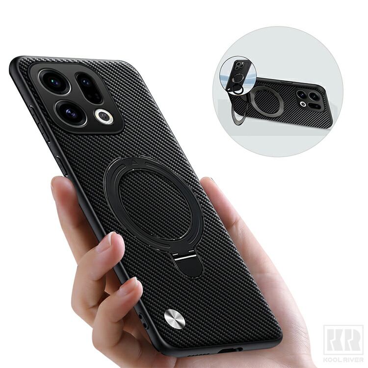 OPPO Find X9 �P�[�X X9 Pro �J�o�[ �ϏՌ� �J�[�{���� �}�O�l�b�g���ԍڃz���_�[�Ή� �����^�X�}�z�����O�t�� �X�^���h�@�\ �~���[�t�� �X�g���b�v��