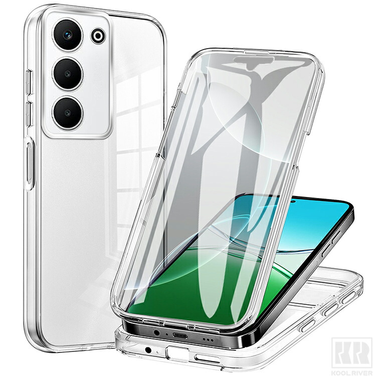 OPPO A5 5G ケース クリア カバー 耐衝撃 透明 両面 前後保護 フル