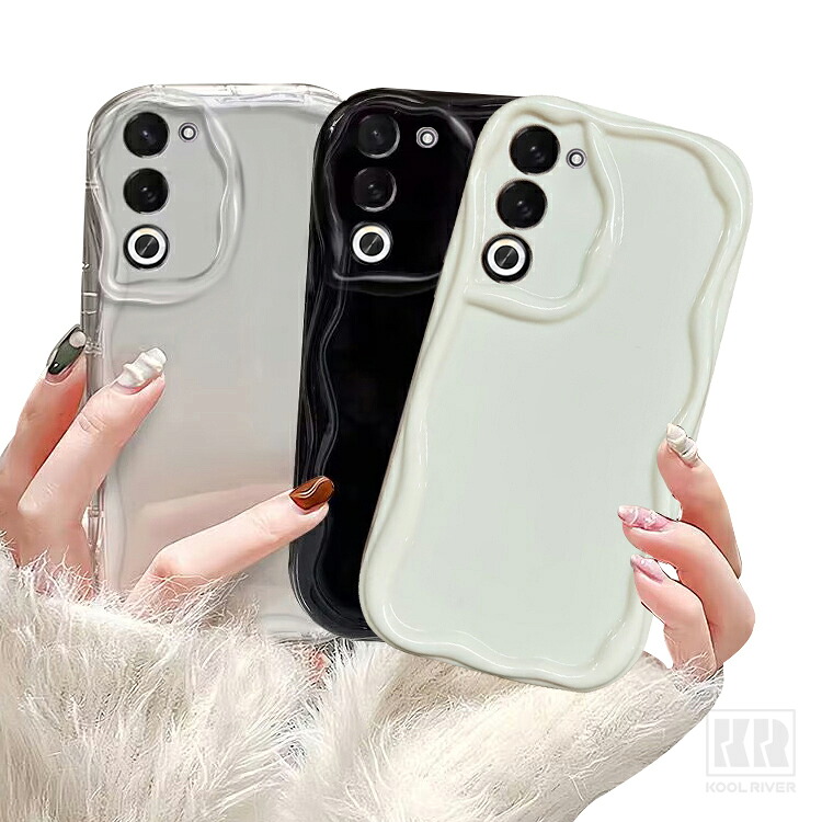 OPPO A5 5G ケース クリア ウェーブ 波型 なみなみ カバー 透明 耐衝撃