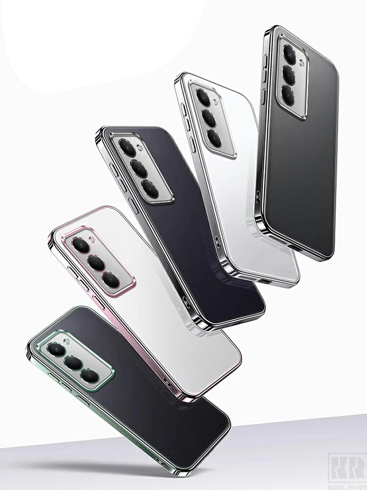 OPPO A5 5G ケース クリア カバー 透明 耐衝撃 メッキ TPU ソフト