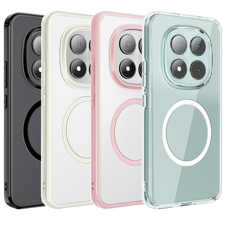 POCO M8 5G �P�[�X M8 Pro 5G �J�o�[ ������ �}�b�g TPU+�v���X�`�b�N Qi���C�����X�[�d�Ή� �X�g���b�v�z�[���t�� ���� �V���I�~ POCO M8 5G / M8 Pro 5G