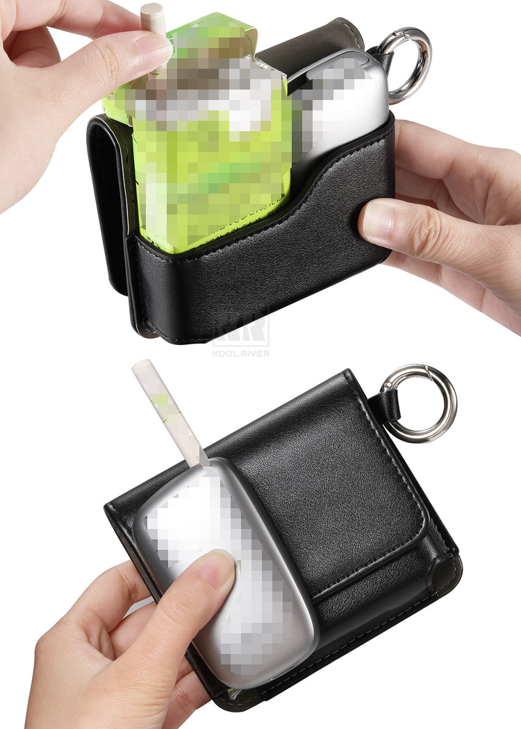 Ploom CUBE ケース カバー PUレザー デニム調 キャンバス調 カラビナ