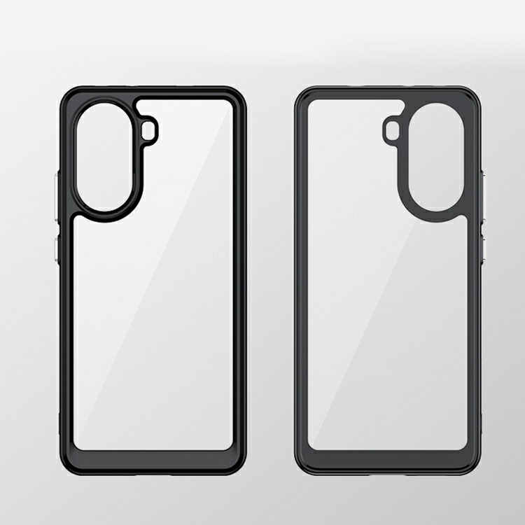 POCO X7 Pro ケース クリア カバー 透明 耐衝撃 TPU+プラスチック