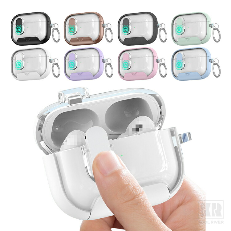 AirPods Pro 3 �ϏՌ� �P�[�X ��3���� �J�o�[ �J���r�i�t�� 2�d�\�� TPU +�v���X�`�b�N �n�[�h�P�[�X �ی�J�o�[ Qi�[�d ���C�����X�[�d �Ή� Apple