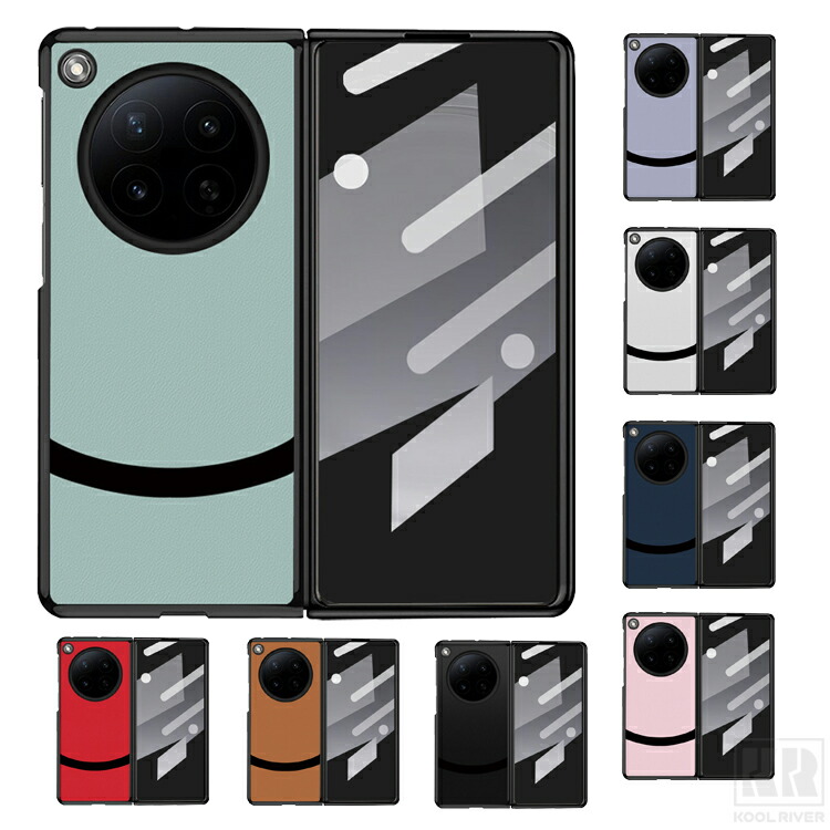 Insta OPPO Find N6�Ή� �P�[�X �J�o�[ �܂肽���݌^ �����K���X�t�B�����t�� �����K���X+�v���X�`�b�N �O�ʋ����K���X �V���v�� �I�b�| �t�@�C���h N6