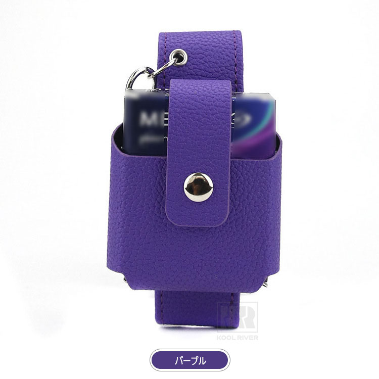 青いバラの電子タバコケース Ploom Aura ケース カバー PUレザー カラビナ付き タバコ収納 収納