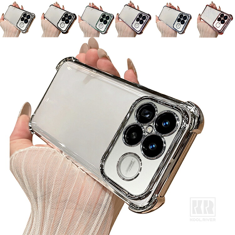 POCO F8 Pro �N���A �P�[�X F8 Ultra �ϏՌ� �N���A ���� ���b�L TPU �\�t�g�P�[�X �X�g���b�v�� �p �ی� �R�[�i�[�o���p�[ �V���v�� �X�g���b�v�z�[���t��