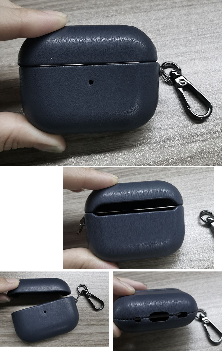 Apple AirPods Pro2 ケース 2022モデル 第2世代 カラビナ付き レザー調