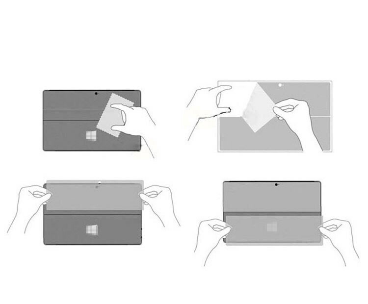 Surface Pro 8 (13インチ) 背面保護フィルム PET素材 透明 クリア