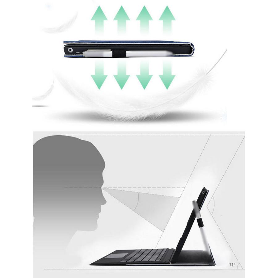 Surface Pro 8 (13インチ) ケース/カバー 手帳型 かわいい サーフェス プロ8 PUレザー スタンド機能 ペンホルダー サーフェス プロ8 おすすめ おしゃれ｜keitaiichiba｜07