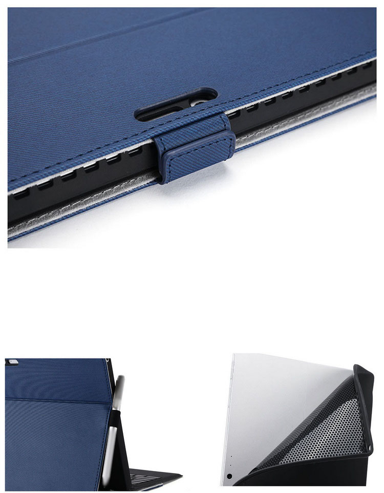 Surface Pro 8 (13インチ) ケース/カバー 手帳型 かわいい PU レザー 電源収納ポーチ付き ペン収納 スタンド機能 サーフェスプロ 8 レザー ケース/カバー｜keitaiichiba｜05