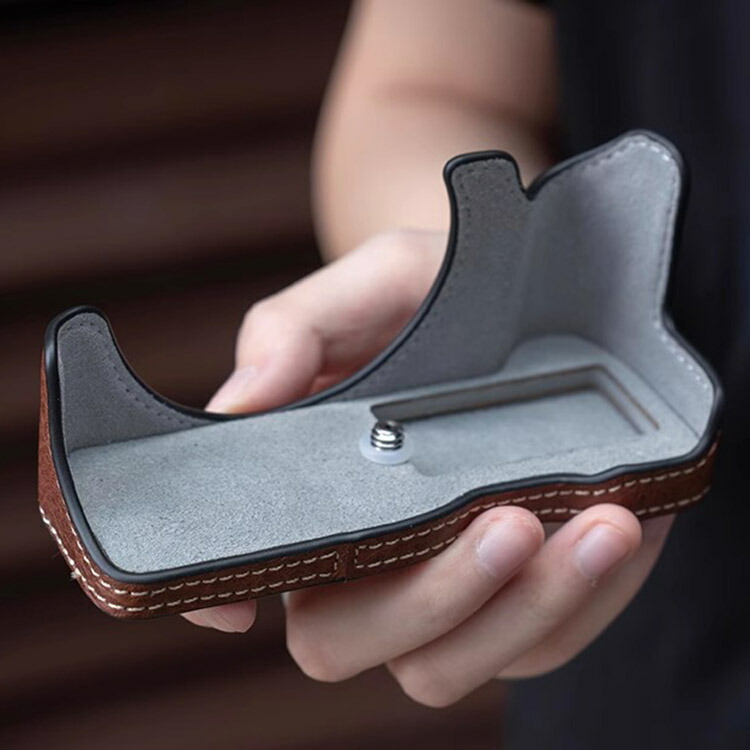 PowerShot V1 ケース PUレザーハーフケース ハーフカバー 保護ケース