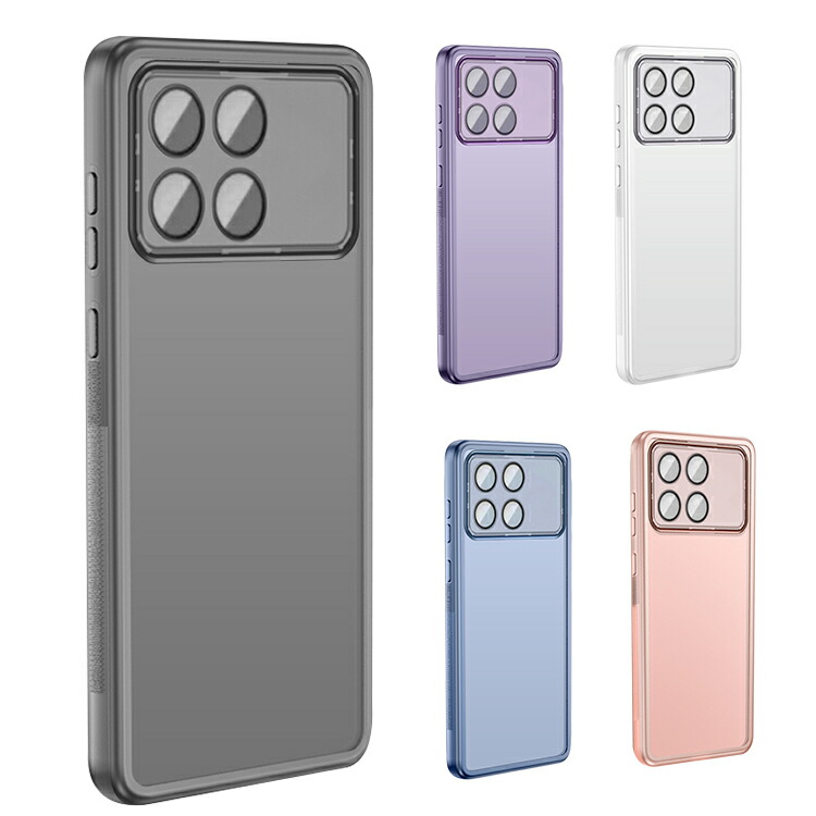 POCO X6 Pro �P�[�X �J�o�[ �J�����ی삠�� �N���A ���� ���킢�� �V���v�� TPU �\�t�g�P�[�X ������� �X�g���b�v�z�[���t�� ���� �V���I�~ Xiaomi POCO