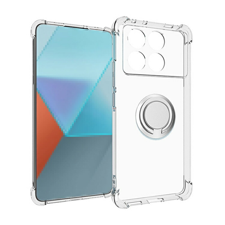 POCO X6 Pro �N���A�P�[�X �ϏՌ� �J�o�[ �N���A ���� �����^�����O�t�� �}�O�l�b�g���ԍڃz���_�[�Ή� TPU �p �ی� �R�[�i�[�o���p�[ �\�t�g�P�[�X ����