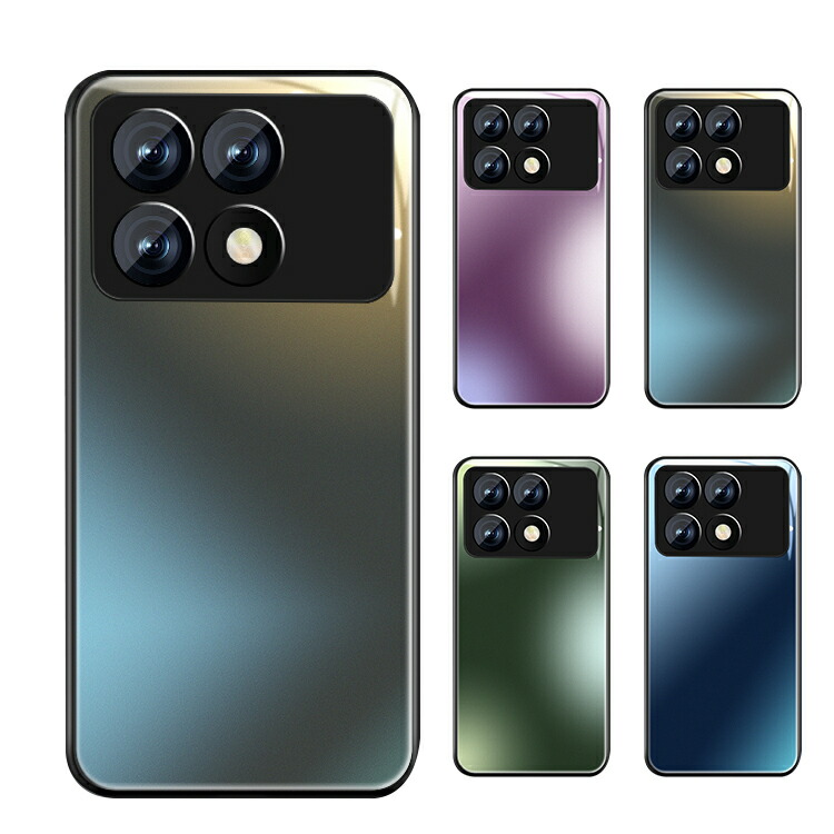 POCO X6 Pro �P�[�X �ϏՌ� �J�o�[  �O���f�[�V���� �p �ی� �R�[�i�[�o���p�[  ���������� �w�ʋ����K���X ���ʃV���R�� �P�[�X  ����