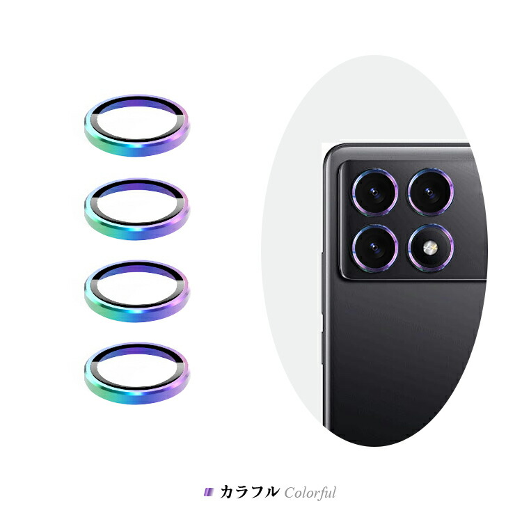POCO X6 Pro カメラカバー ガラスフィルム 1セット 合計4枚入 カメラ