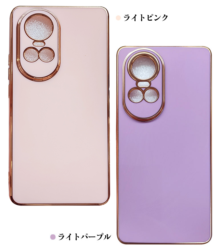 OPPO Reno10 Pro 5G ケース カバー メッキ TPU ソフトケース