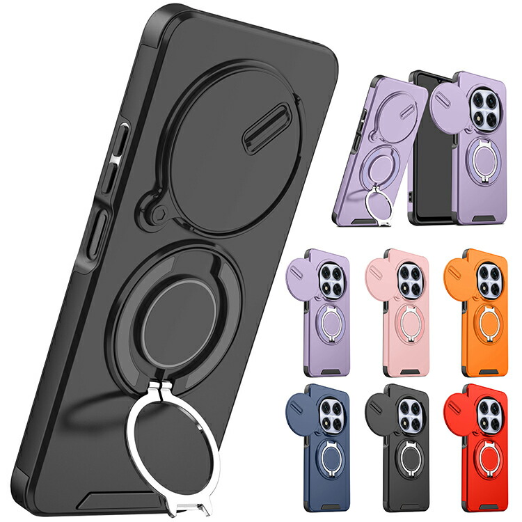 Redmi Note 14 Pro+ 5G �P�[�X �ϏՌ� �J�o�[ �}�O�l�b�g���ԍڃz���_�Ή� �X���C�h���J���������Y�J�o�[�t�� �����Y�ی� �X�^���h�@�\ �����O�t�� 2�d�\��