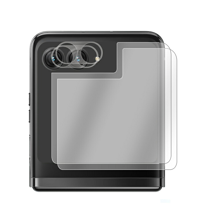 Moto Razr 50/50s/50d �����K���X Razr 50 Ultra �J���������Y+�T�u�f�B�X�v���C�t���ی�t�B���� 2�Z�b�g ���v4���� �ی�t�B���� Motorola ���g���[��