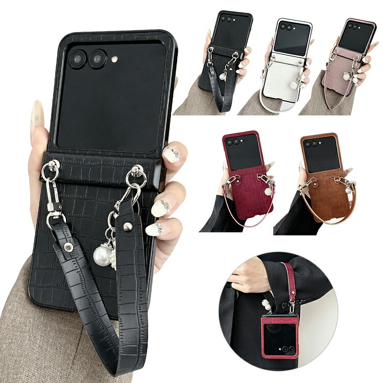 Razr 60/60s/60d �P�[�X Razr60 Ultra �J�o�[ �N���R�_�C���� PU���U�[+�v���X�`�b�N ������ �x���g �n���h�X�g���b�v �����h�~�x���g �Ў葀�� ����� Motorola