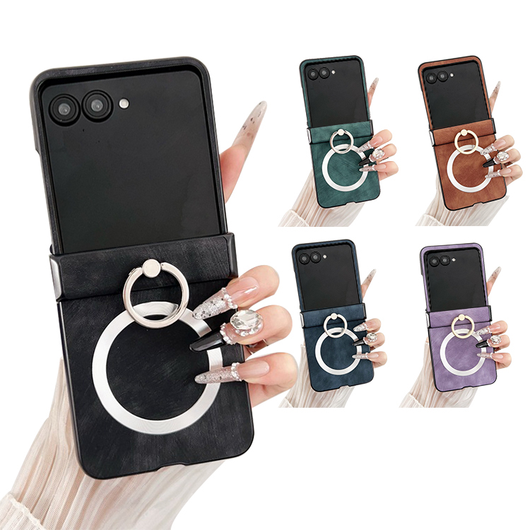Razr 60/60s/60d �P�[�X Razr60 Ultra �ϏՌ� �J�o�[ Qi�[�d ���C�����X�[�d �Ή� PU���U�[ �܂肽���݌^ ��̌^�����O�t�� �X�^���h�@�\ �X�g���b�v�� �V���v��