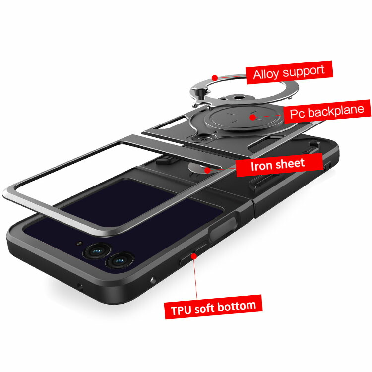 Razr 60/60s/60d ケース Razr60 Ultra 耐衝撃 カバー 一体型リング付き