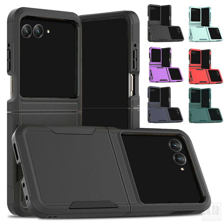 Insta Razr 70/70s/70d�Ή� �P�[�X Razr70 Ultra �ϏՌ� �J�o�[ �܂肽���݌^ TPU+�v���X�`�b�N �J�[�h���[ �n�[�h�P�[�X �V���v�� ������ Motorola