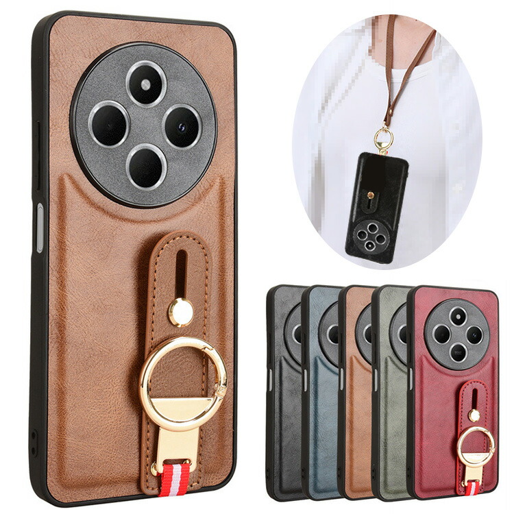 Redmi 14C �P�[�X �ϏՌ� �J�o�[ �X�}�z�V�����_�[ PU���U�[+�v���X�`�b�N �V�����_�[�X�g���b�v ���|���x���g�t�� ������ �x���g �����h�~�x���g