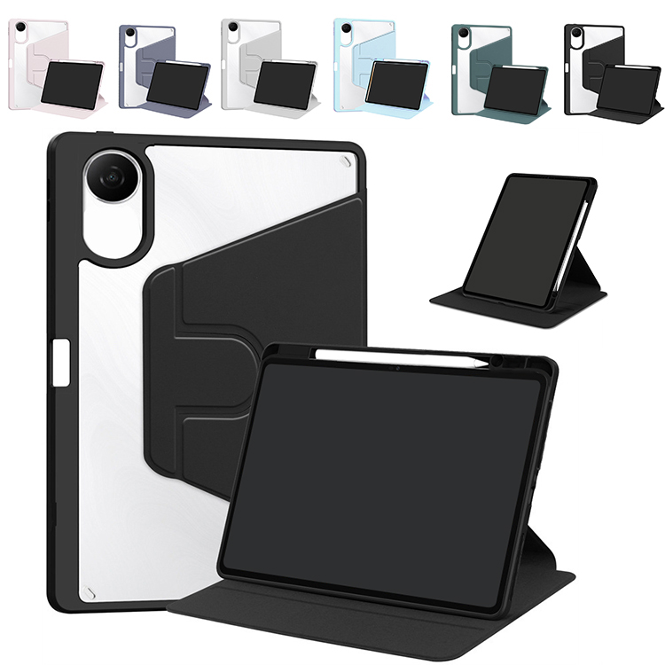 Redmi Pad 2 �P�[�X �I�[�g�X���[�v �@�\�t�� 11�C���` �蒠�^ �J�o�[ PU���U�[ �w�ʓ��� �y�����[ 360°��] �X�^���h�@�\ ���� Xiaomi �V���I�~