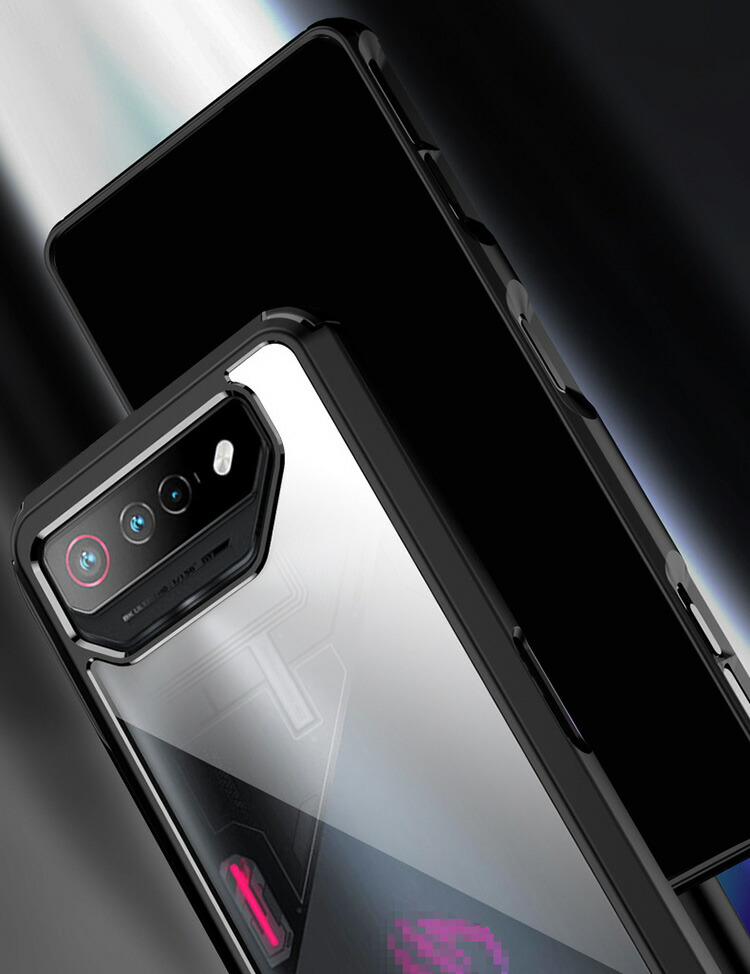 ASUS ROG Phone 7 クリア ケース ROG Phone 7 Ultimate 耐衝撃 カバー シンプル 背面透明 TPU+プラスチック エイスース ROG フォン7 おしゃれ スマホカバー｜keitaiichiba｜03