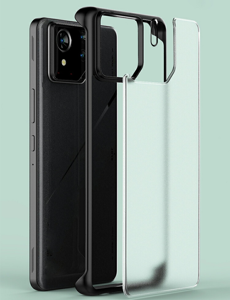ROG Phone 8 ケース ROG Phone 8 Pro 耐衝撃 カバー シンプル 背面半透明 マット仕上げ 半透明 TPU+プラスチック ASUS エイスース ROG フォン8/8 プロ｜keitaiichiba｜05