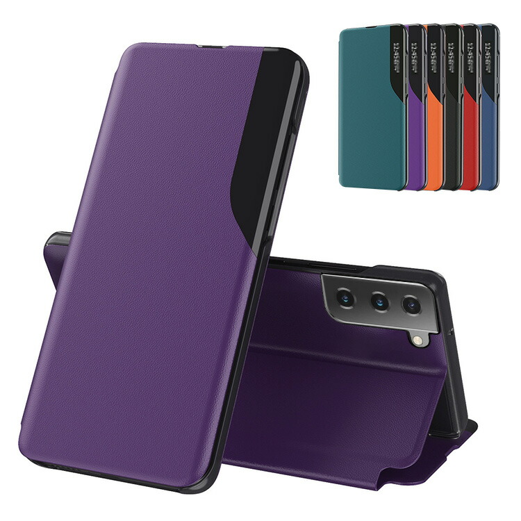 Galaxy S21/S21+/S21 Ultra �P�[�X / �J�o�[ ��܂� ���U�[ PU���U�[ �X�^���h�@�\ �M�����N�V�[ S21/S21 �v���X/S21 �E���g��