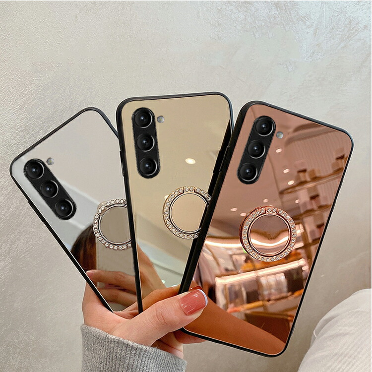 Galaxy S23 ケース S23+/S23 Ultra カバー 背面ミラー 鏡面