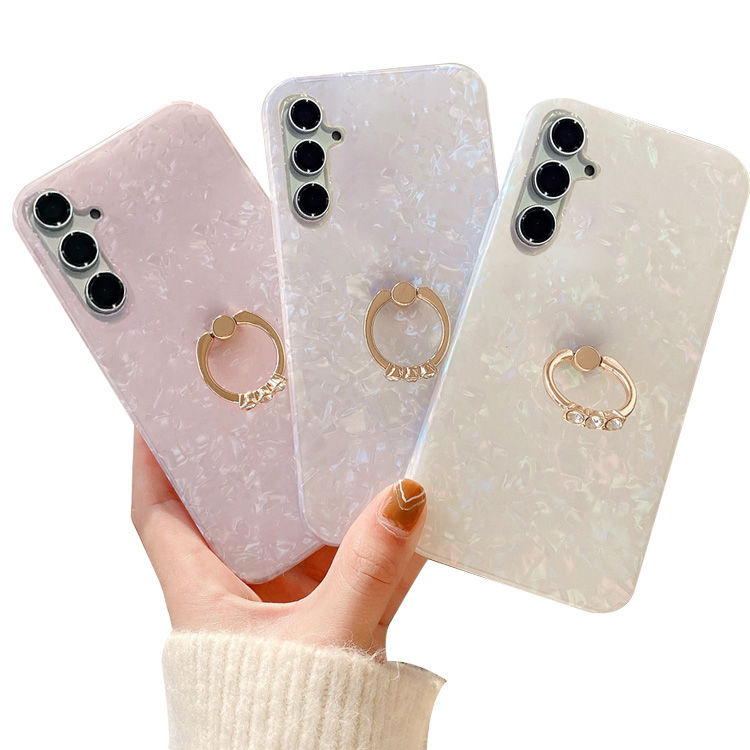 Galaxy S24 �P�[�X/�J�o�[  S24+/S24 Ultra �ϏՌ� ���킢�� �����O�t�� �X�^���h�@�\ �z���O���� ���f�B�[�X �V�F���� �V���v�� �ی�P�[�X Samsung