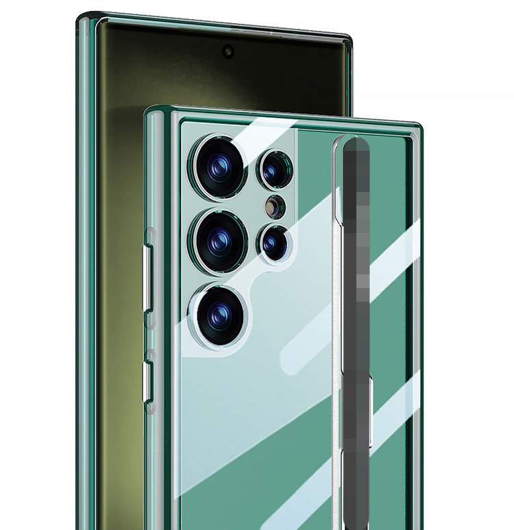 Galaxy S24 ケース S24+/S24 Ultra カバー 耐衝撃 クリア 透明 ペン 