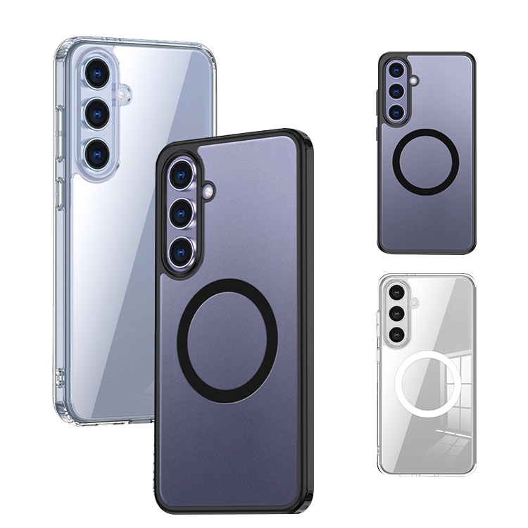 Galaxy S24FE �P�[�X �N���A �J�o�[ �N���A ���� Qi�[�d ���C�����X�[�d �Ή� �X�g���b�v�� �p �ی� �R�[�i�[�o���p�[ Samsung �T���X�� �M�����N�V�[ S24