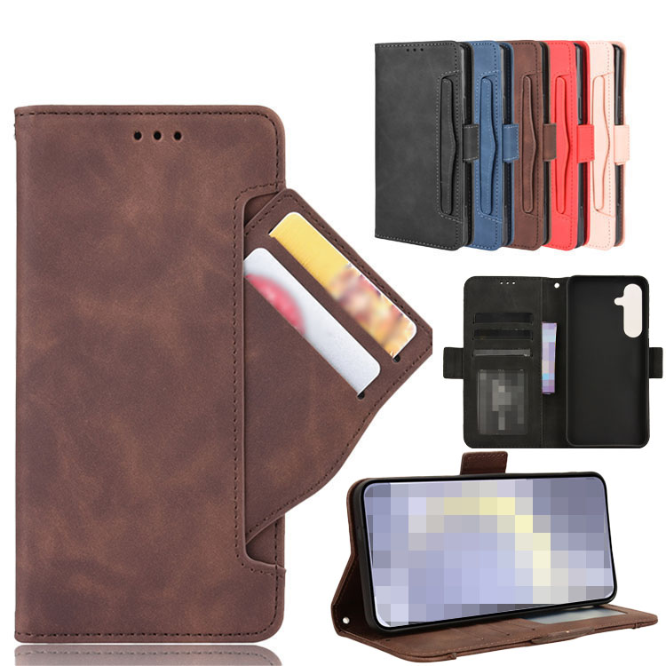 Galaxy S24FE �P�[�X �蒠�^ �J�o�[ PU���U�[ �蒠�^PU���U�[�P�[�X �X�^���h�@�\ �J�[�h���[ �X�g���b�v�� Samsung �T���X�� �M�����N�V�[ S24 FE