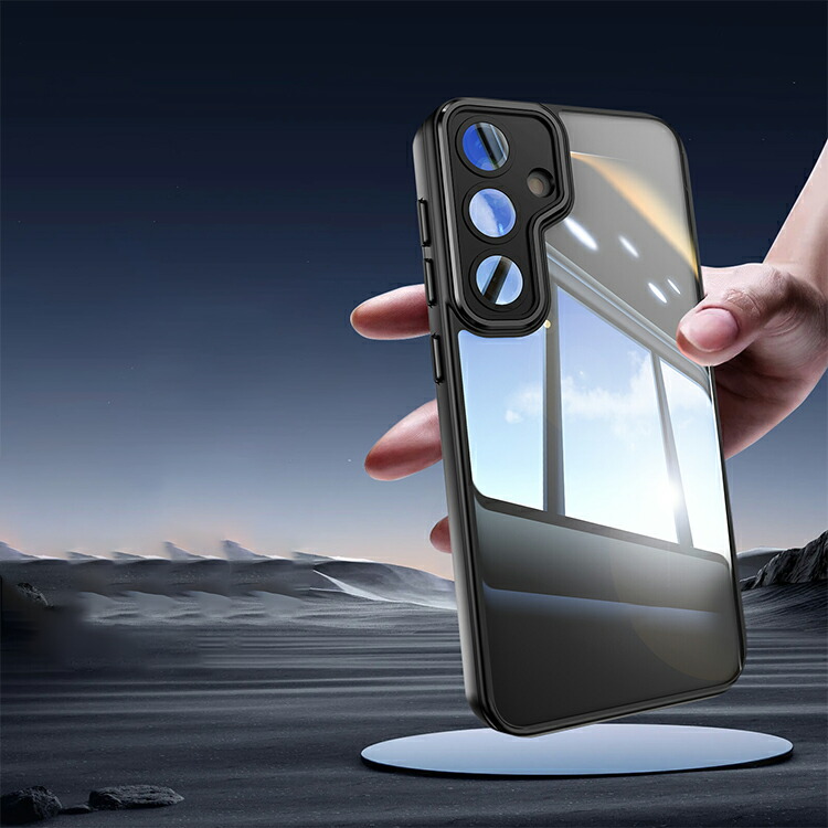 Galaxy S24FE ケース カメラ保護あり カバー クリア 背面透明 マット