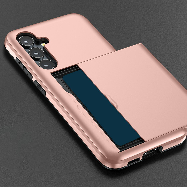 Galaxy S24 FE ケース 耐衝撃 カバー カード収納 スロット付き TPU +