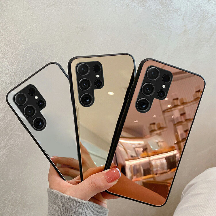 Galaxy S25 ケース S25+/S25 Ultra カバー カメラ保護あり 背面ミラー