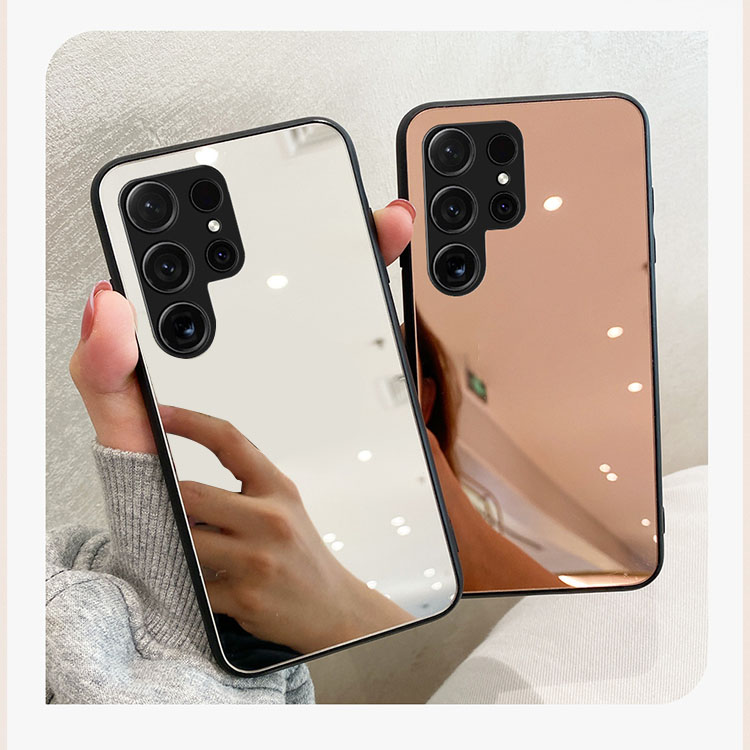 Galaxy S25 ケース S25+/S25 Ultra カバー 背面ミラー 鏡面 ケース