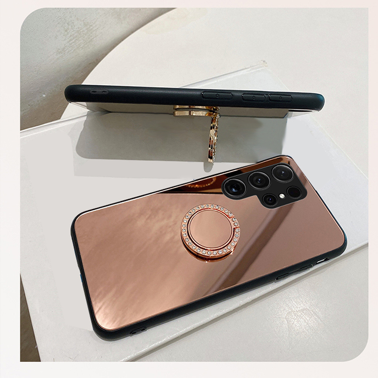 Galaxy S25 ケース クリア S25+/S25 Ultra カバー背面ミラー 鏡面