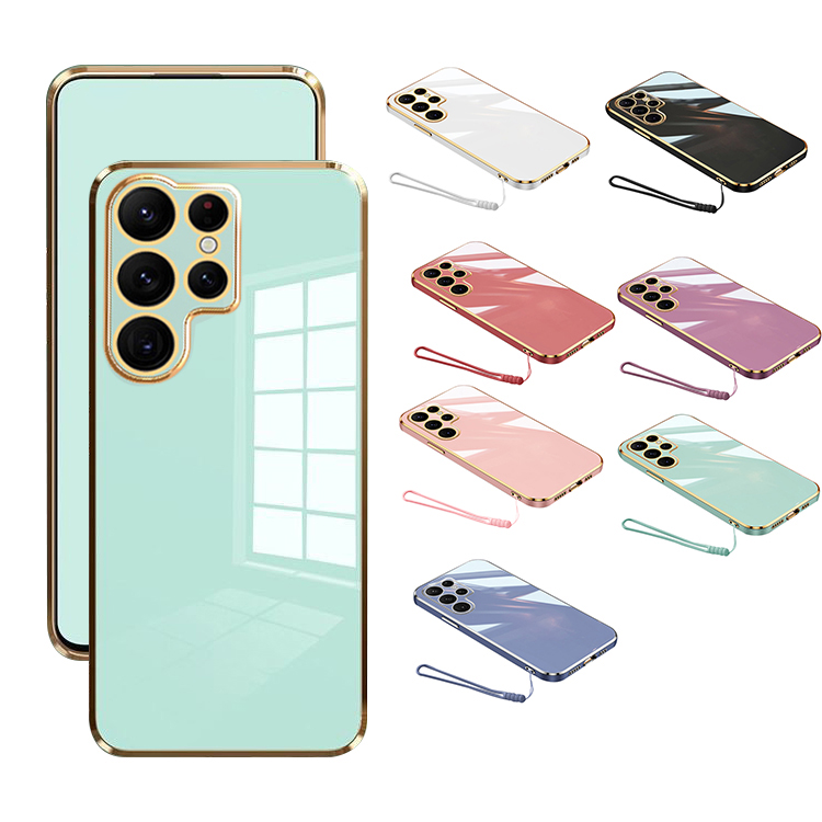 Galaxy S25 �P�[�X �ϏՌ� �J�o�[ �X�g���b�v�t�� ���b�L TPU �\�t�g �P�[�X �X�g���b�v�� �V���v�� ���� ������ S25+/S25 Ultra Samsung �T���X��