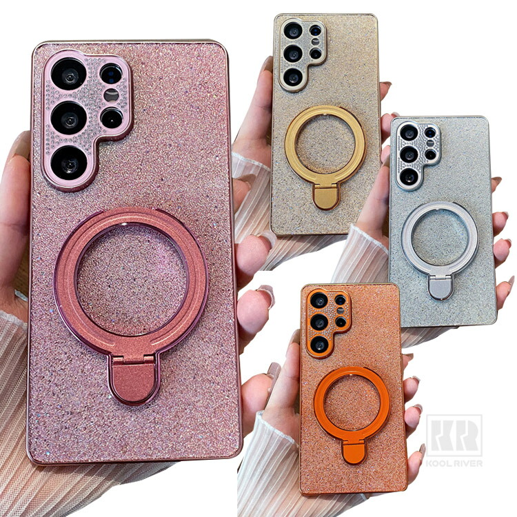 Insta Galaxy S26�Ή� �P�[�X S26+/S26 Ultra �J�o�[ ���b�L ���C���X�g�[���P�[�X ��̌^�����O�t�� �X�^���h�@�\ �O���b�^�[ �C���X�^�f�� ����