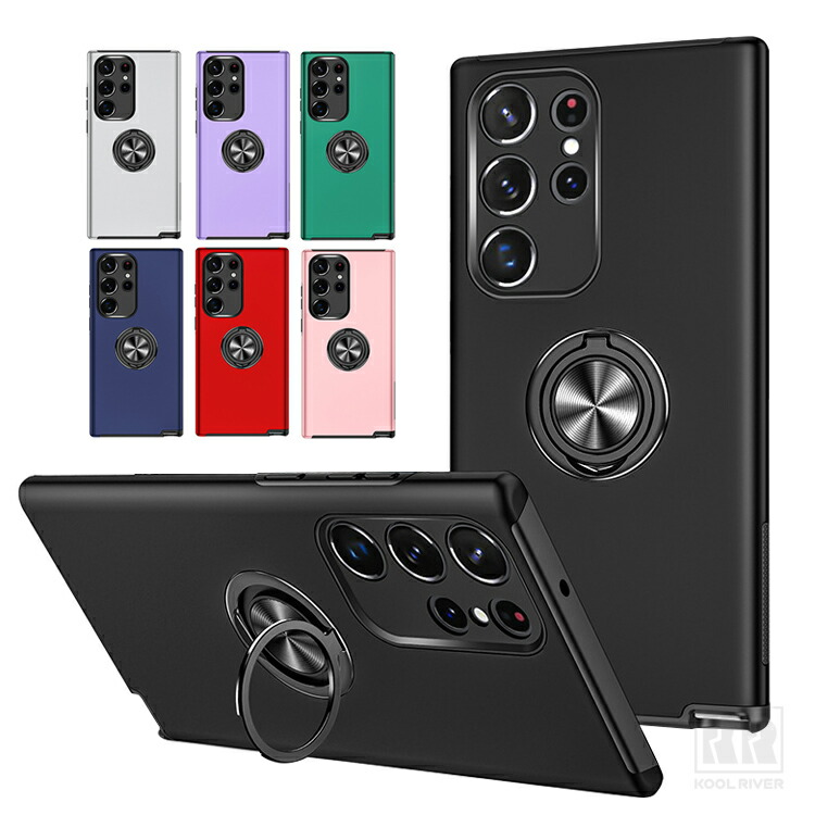 Galaxy S26 ケース S26+/S26 Ultra カバー 一体型リング付き