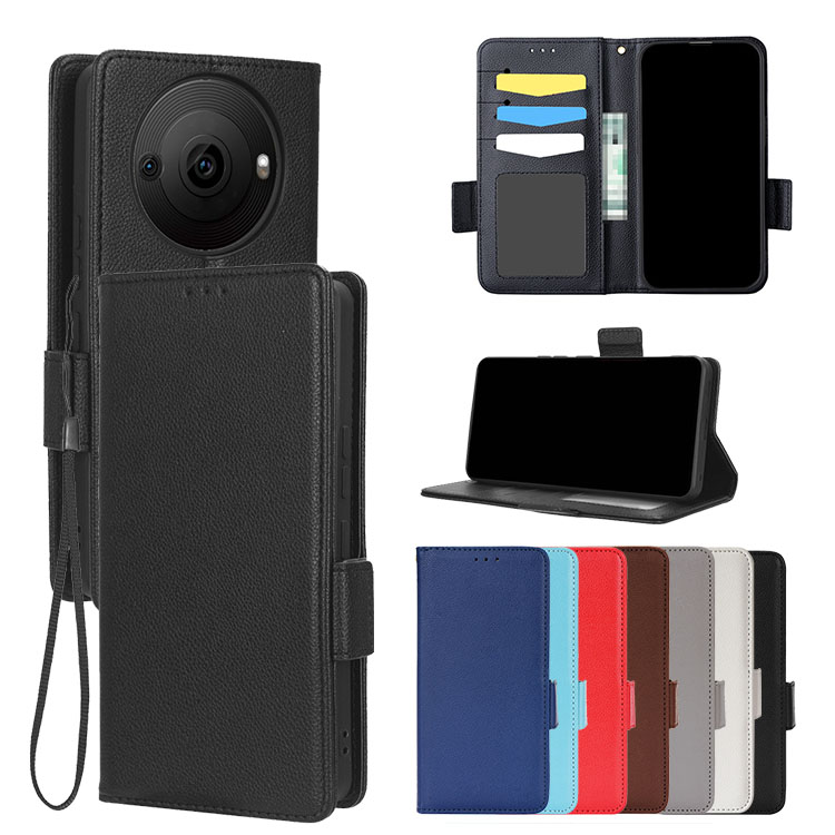 SHARP AQUOS R8 �P�[�X AQUOS R8 Pro �蒠�^ �J�o�[ PU���U�[ �蒠�^���U�[�P�[�X �X�^���h�@�\ �J�[�h���[ �R �X�g���b�v�t�� �V���[�v �A�N�I�X R8