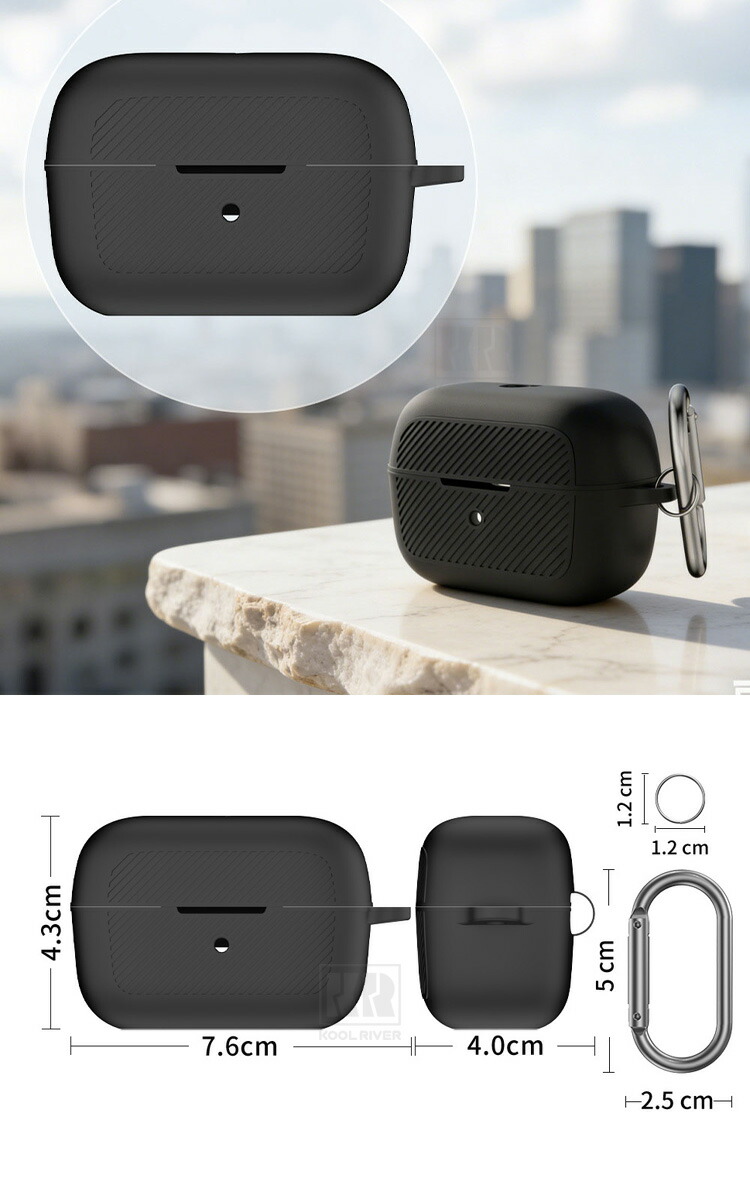 Anker Soundcore C50i ケース シリコン カラビナ付き シンプル 保護