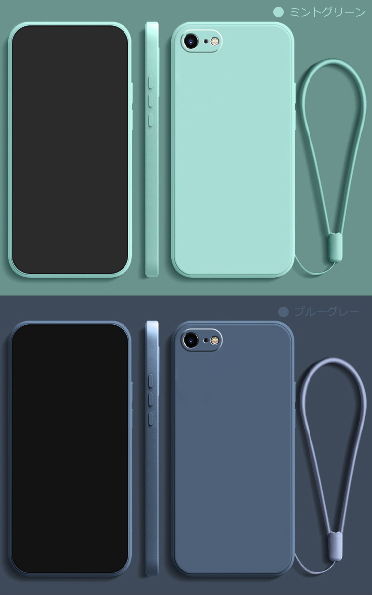 iPhone16e ケース カメラ保護ありカバー ストラップ付き TPU